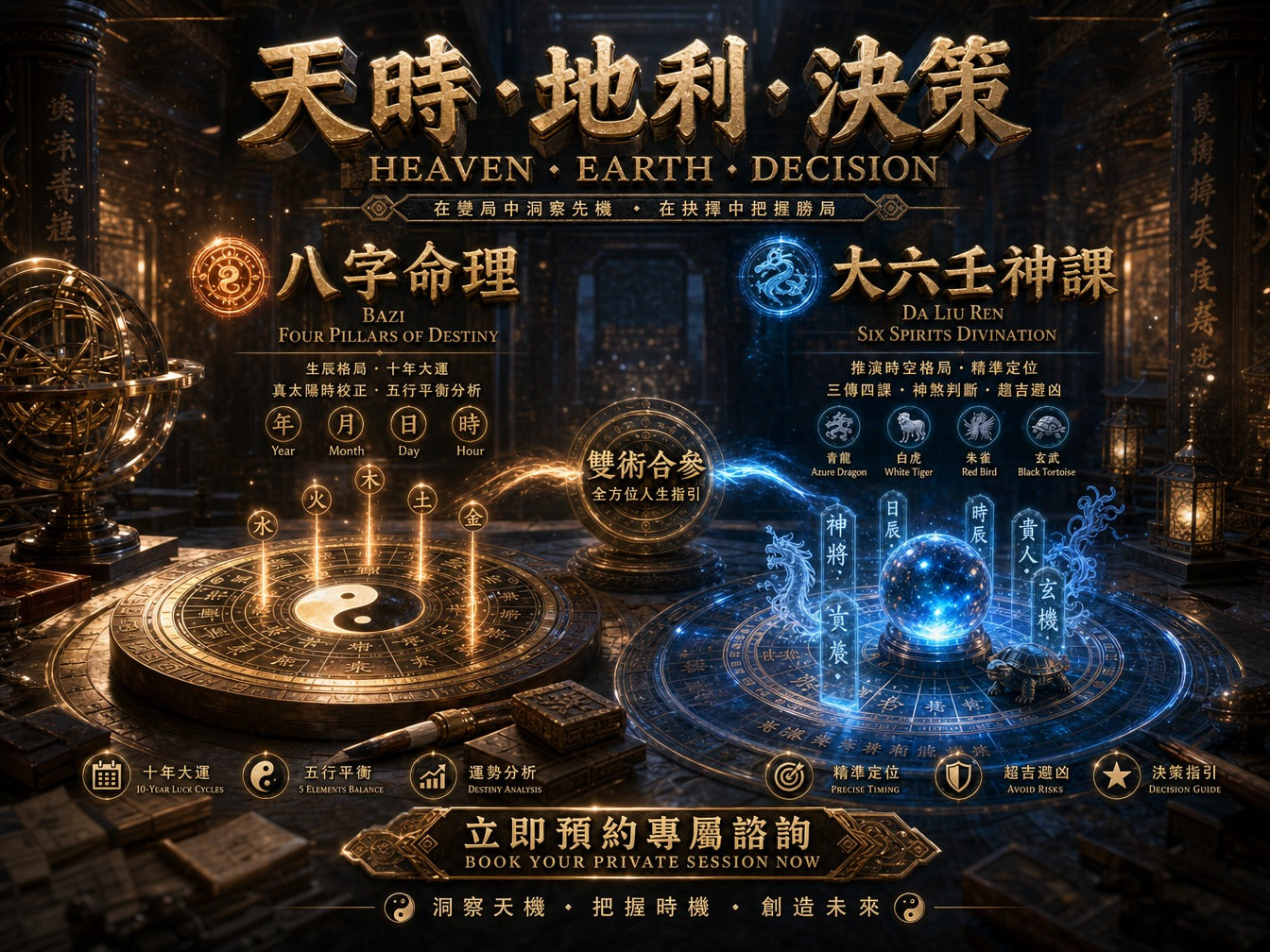 八字大运深度解析与大六壬精准测事